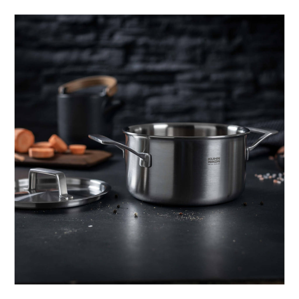 Kuhn Rikon Culinary Fiveply 20cm Stainless Steel Casserole