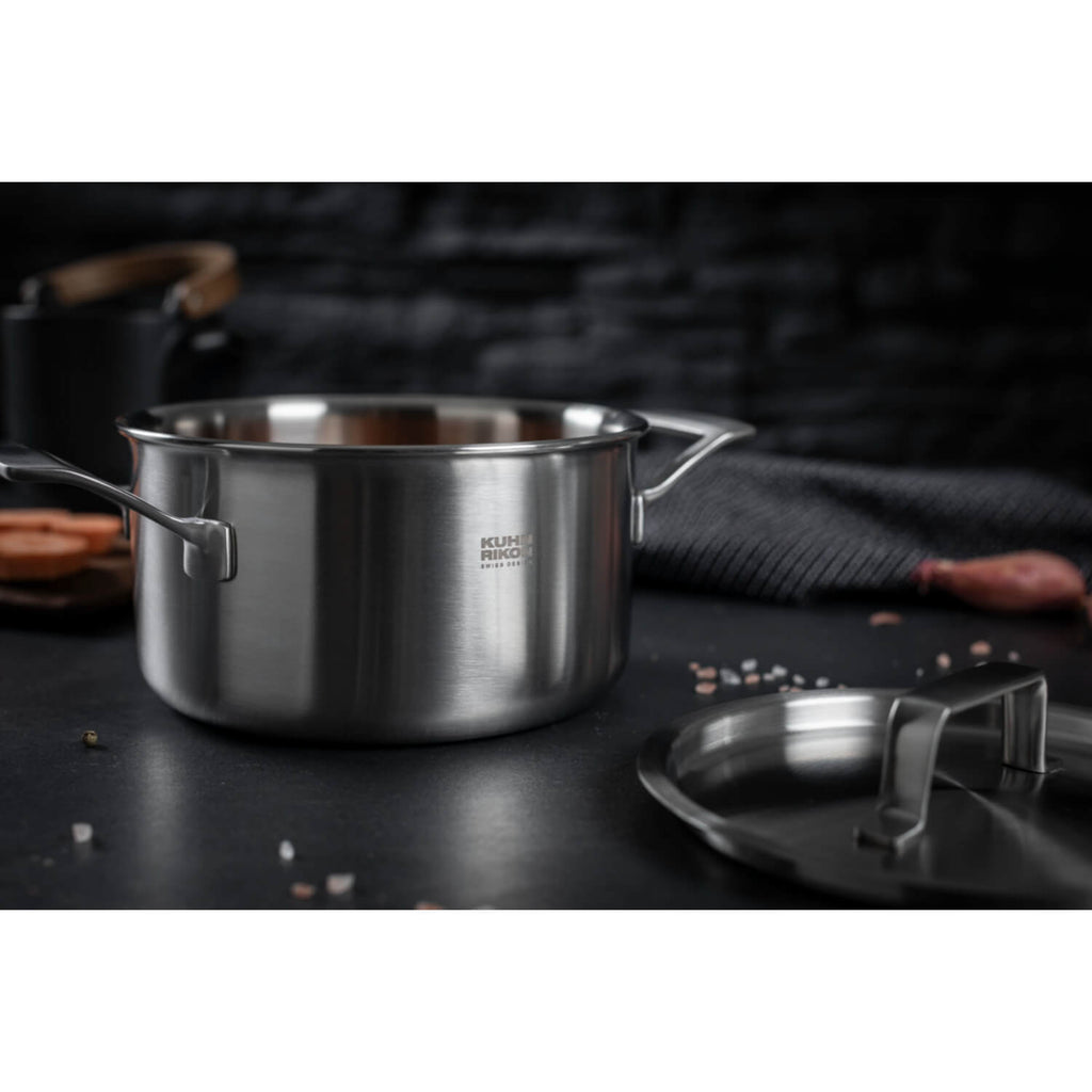 Kuhn Rikon Culinary Fiveply 24cm Stainless Steel Casserole