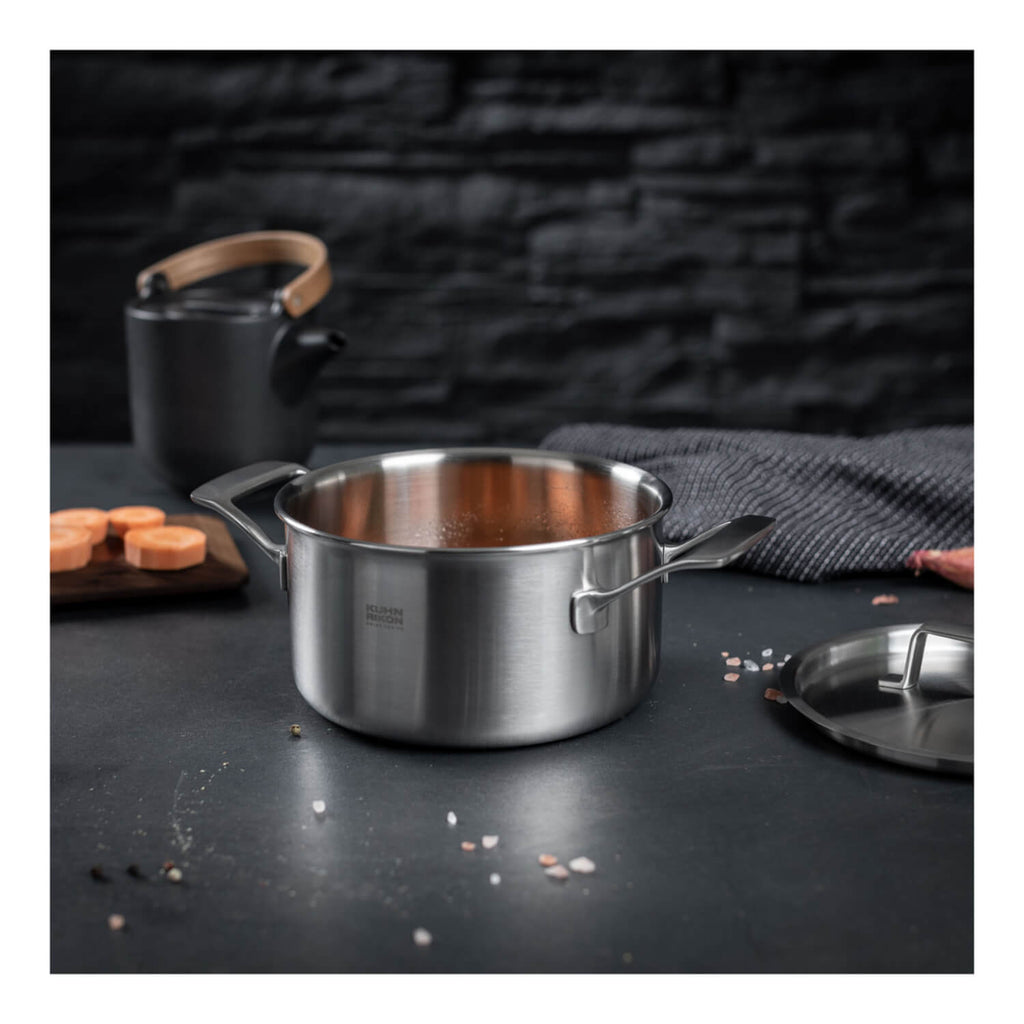 Kuhn Rikon Culinary Fiveply 24cm Stainless Steel Casserole