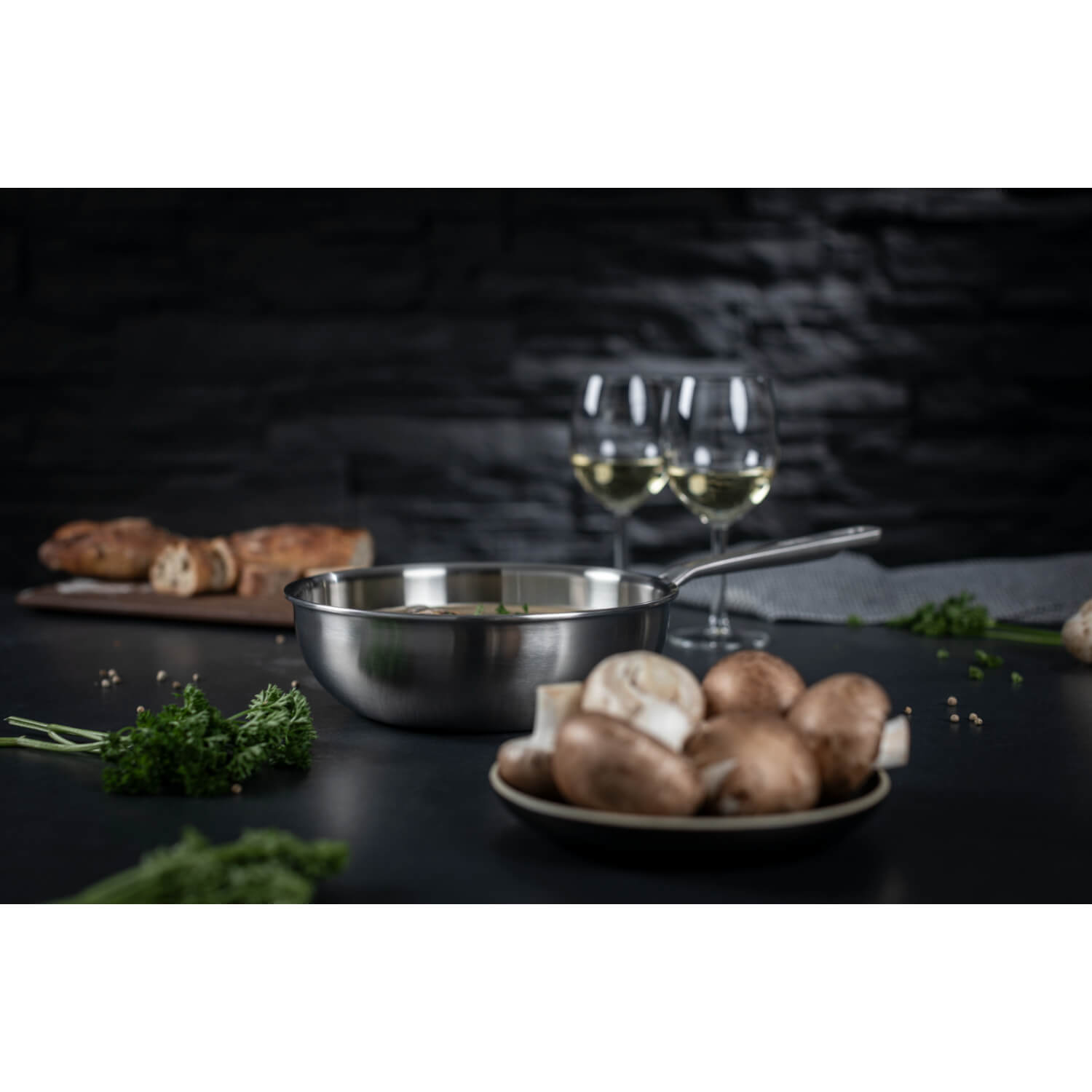 Kuhn Rikon Culinary FivePly 20cm Uncoated Chef’s Pan