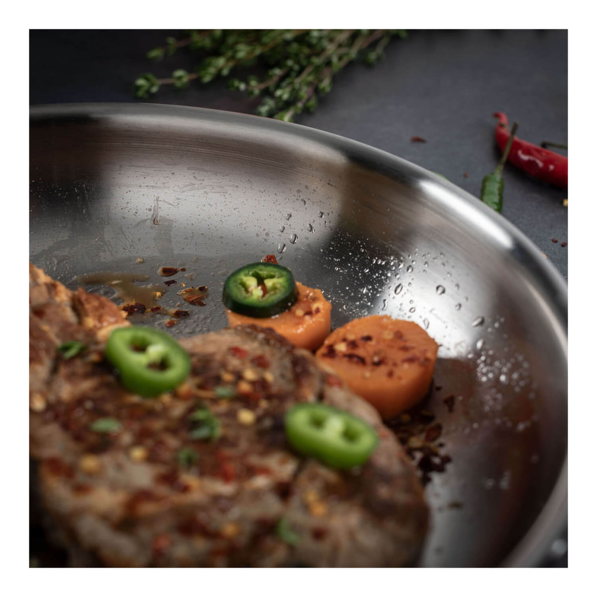 Kuhn Rikon Culinary Fiveply 28cm Uncoated Frying Pan