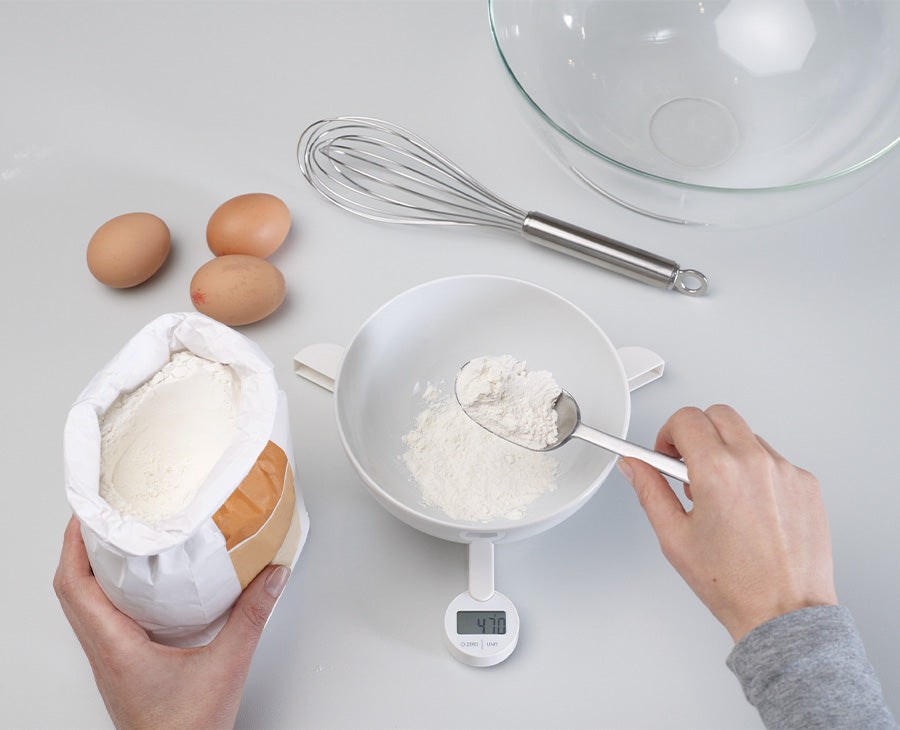 TriScale™ Digital White Kitchen Scales