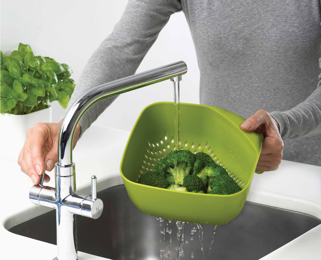 Square White Colander