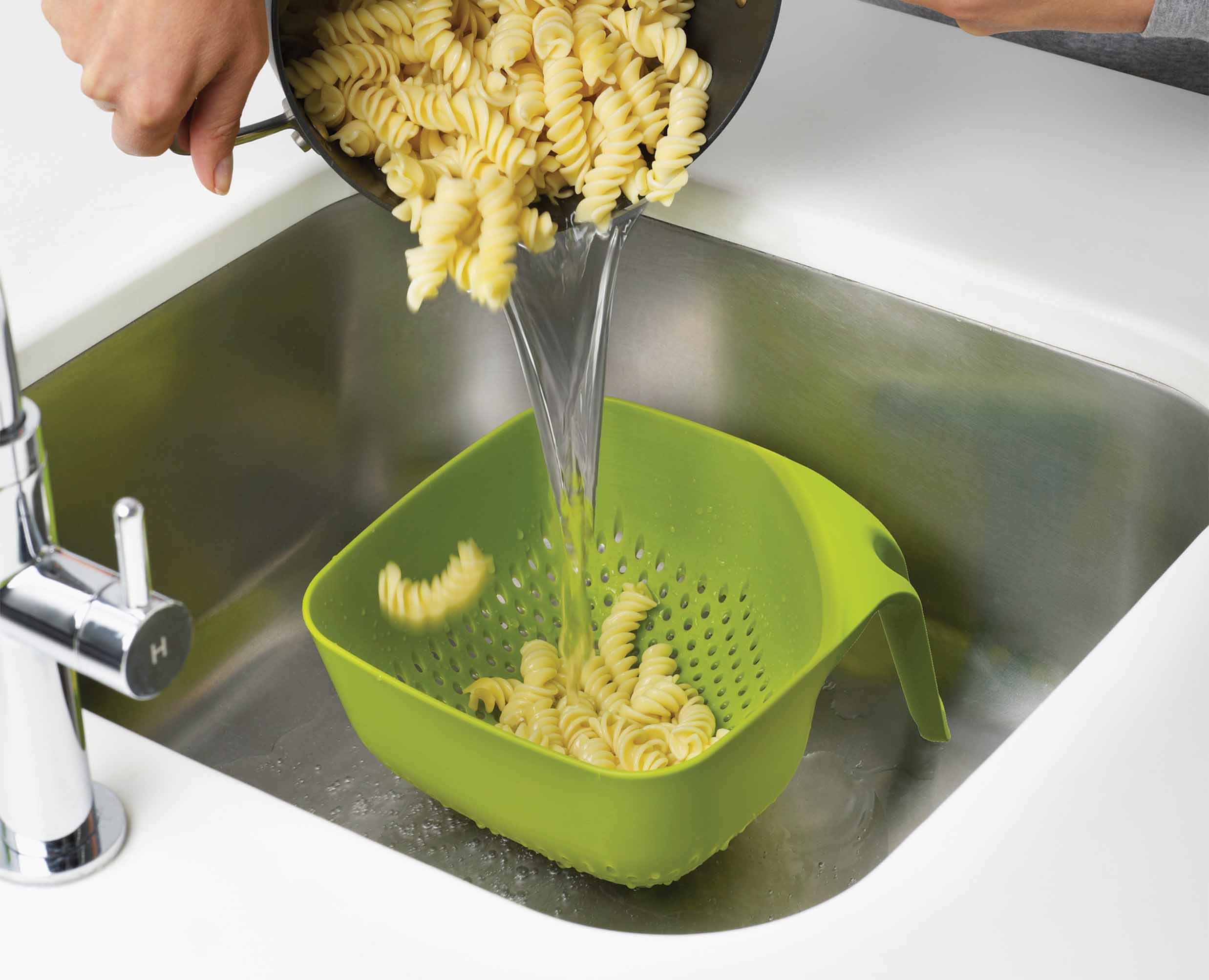 Square White Colander