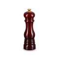 Le Creuset Set of 2  Salt & Pepper Mills GARNET