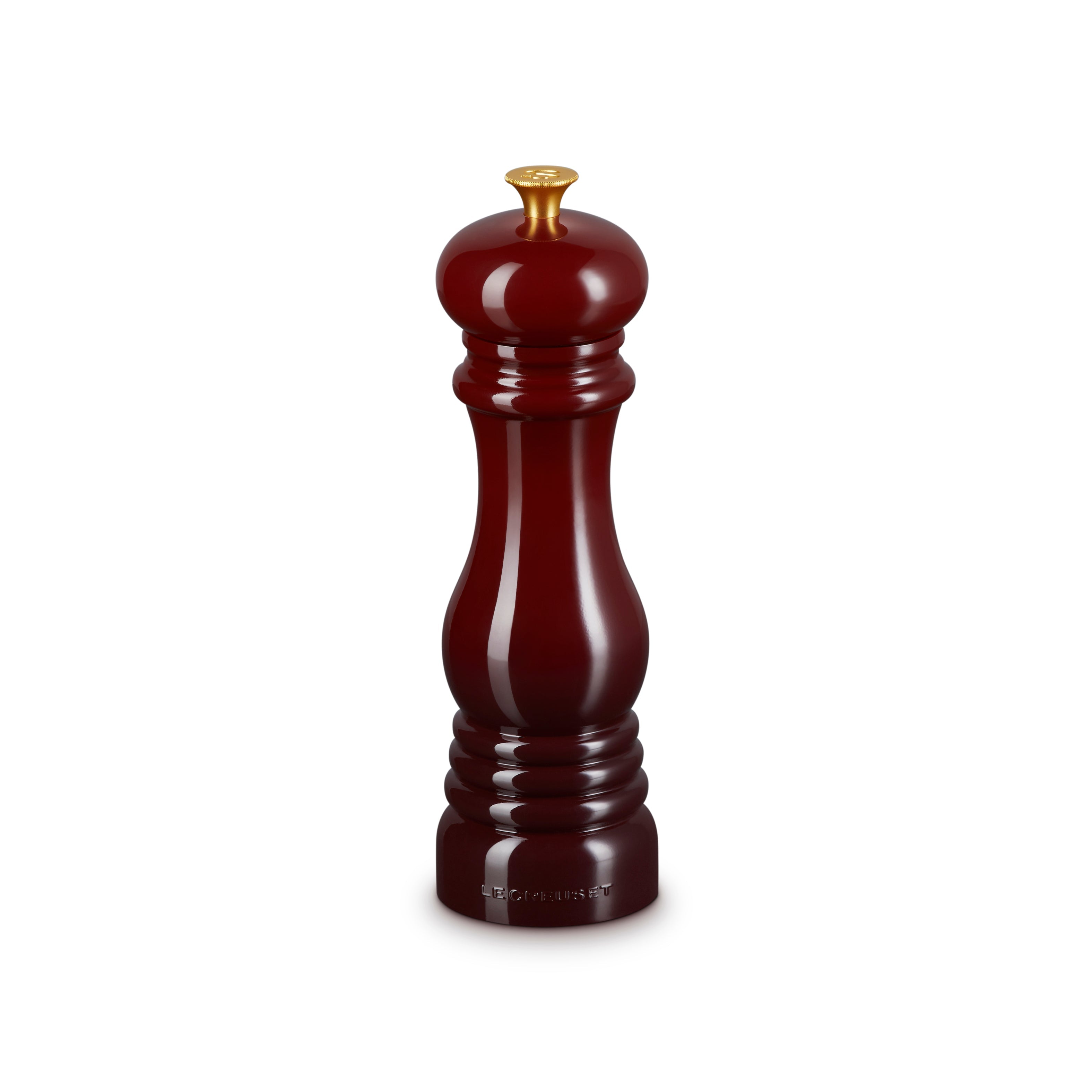 Le Creuset Set of 2  Salt & Pepper Mills GARNET