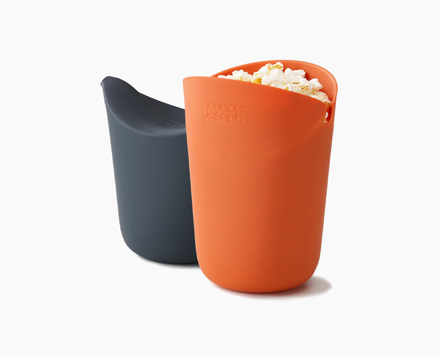 M-Cuisine™ 2-piece Orange Popcorn Maker Set