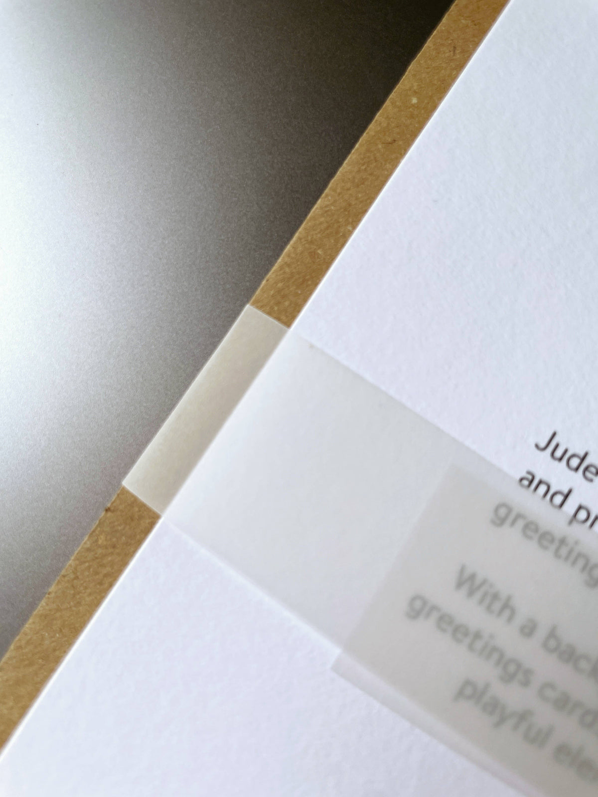 English Literature - blank greetings card
