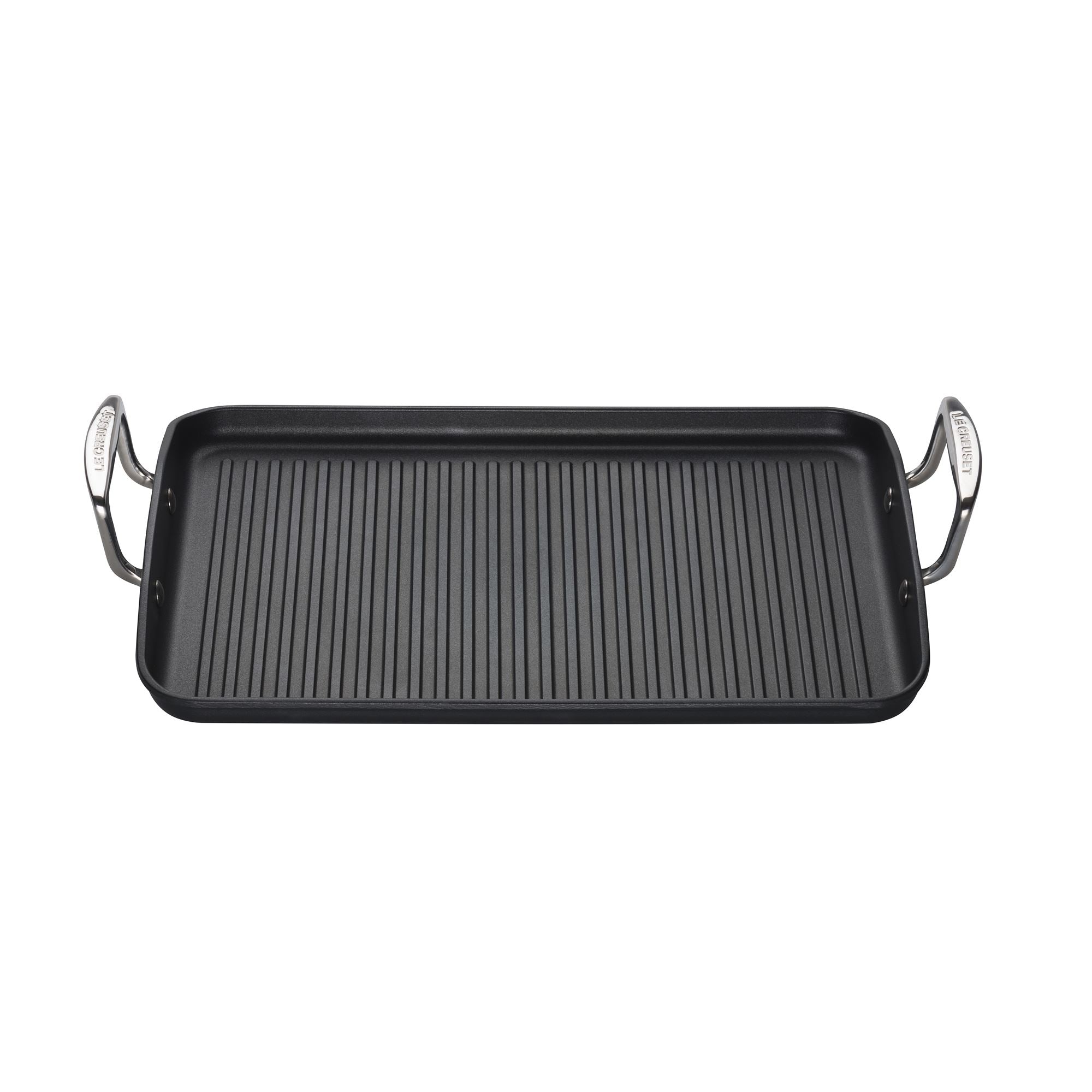 Le Creuset Toughened Non - Stick Ribbed Rectangular Grill 35cm