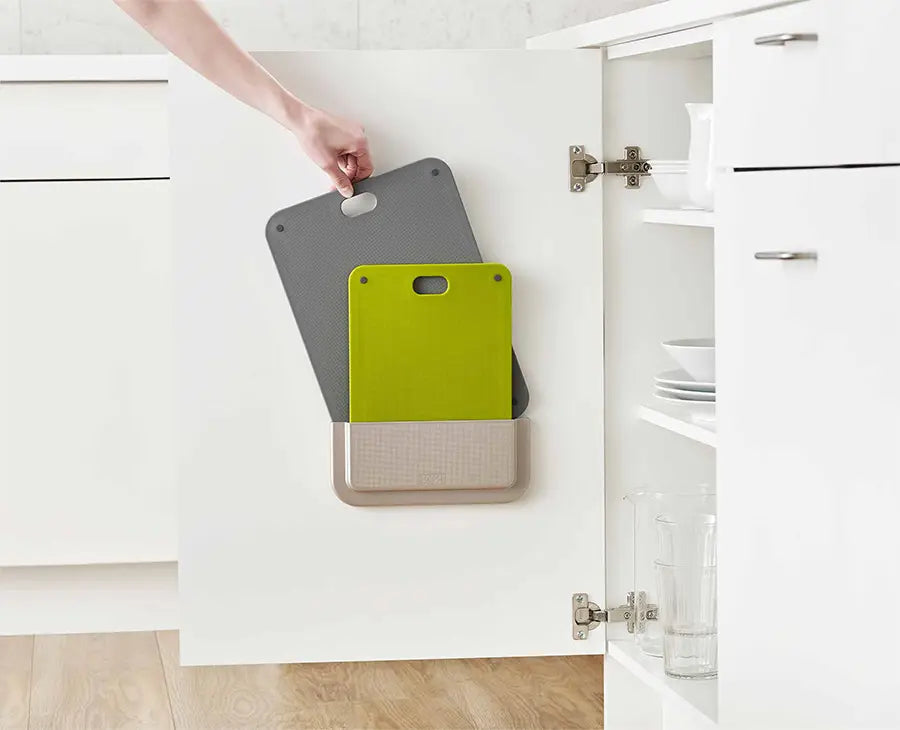 DoorStore™ Chop 2-piece Grey Chopping Board Set