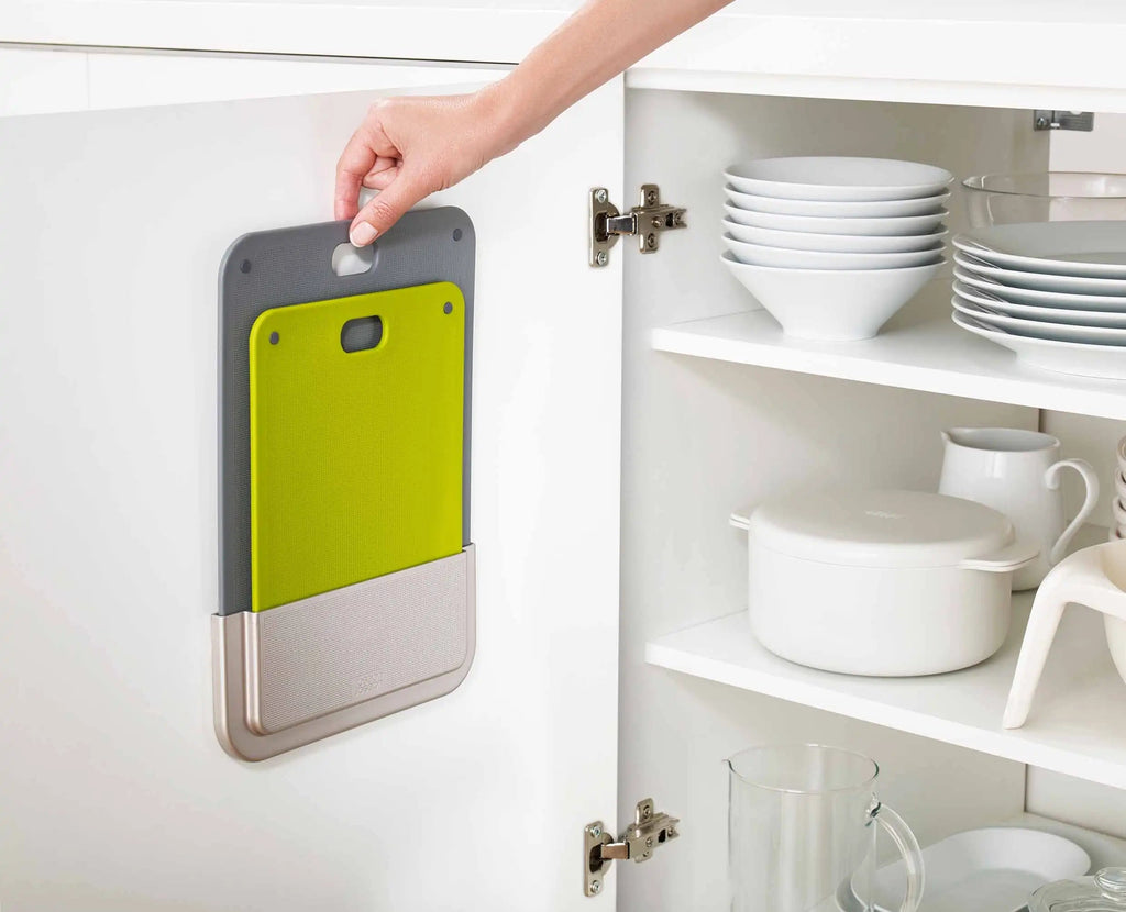 DoorStore™ Chop 2-piece Grey Chopping Board Set