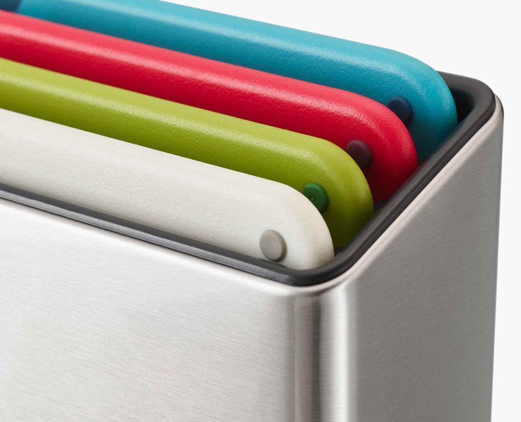 Folio™ Icon Steel 4-piece Multicolour Chopping Board Set