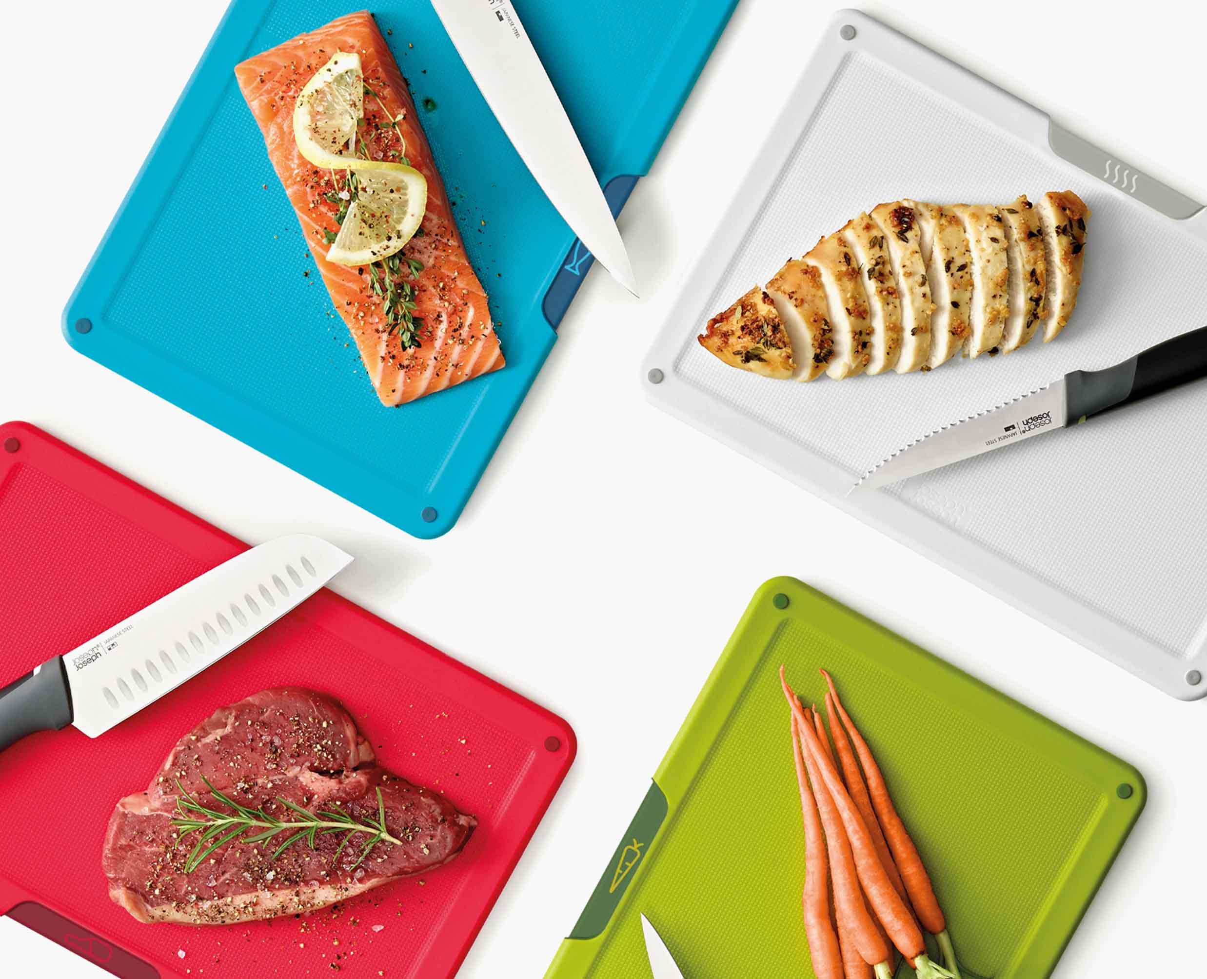 Folio™ Icon Plus Multicolour 8-piece Knife & Chopping Board Set