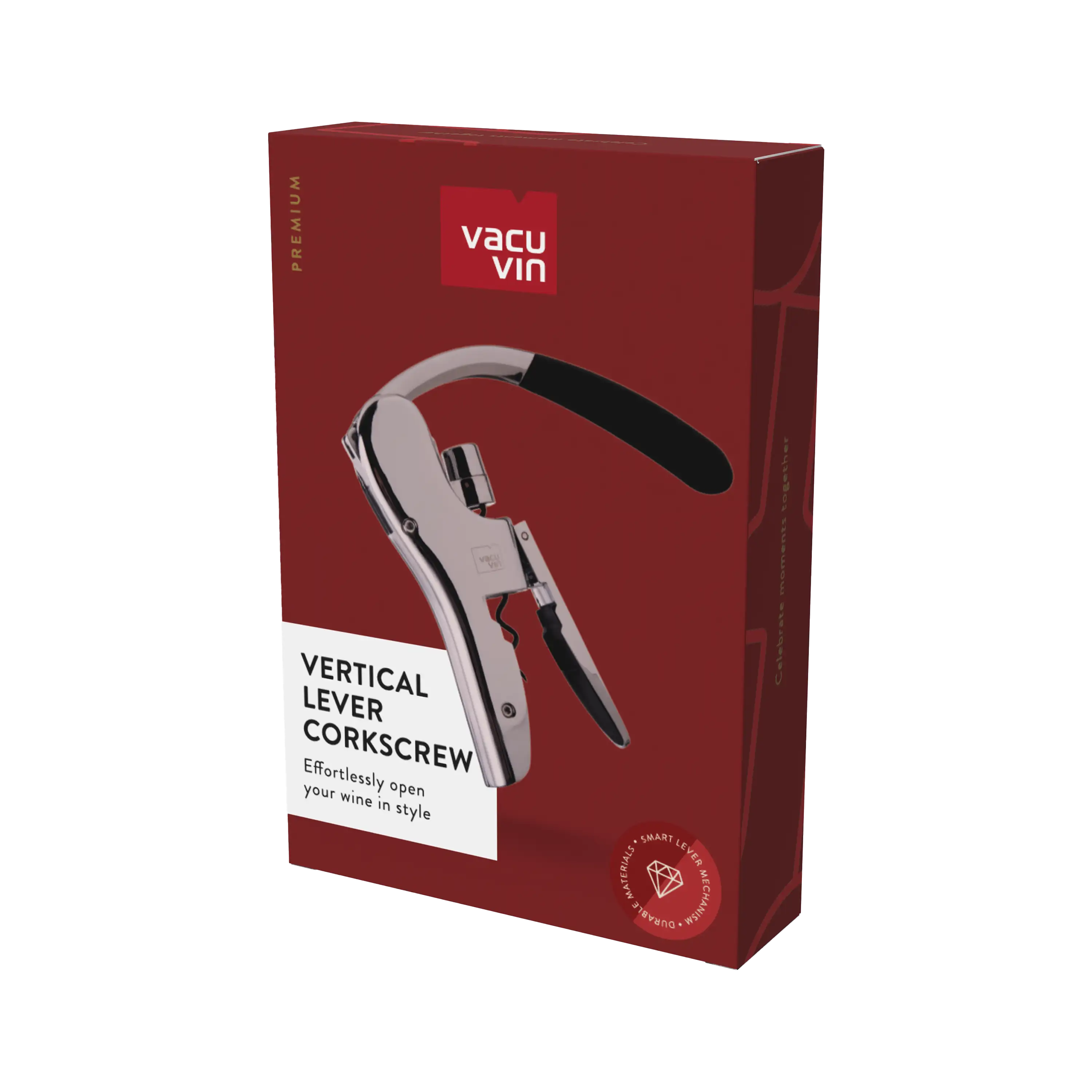 Vacu Vin Lever Corkscrew - Vertical