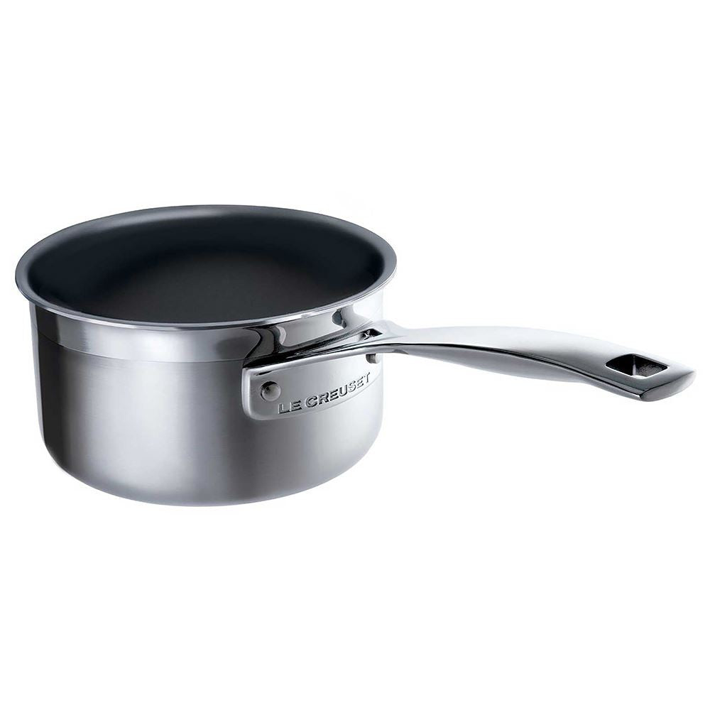 Le Creuset 3 - Ply Stainless Steel Non - Stick Milk Pan 14cm