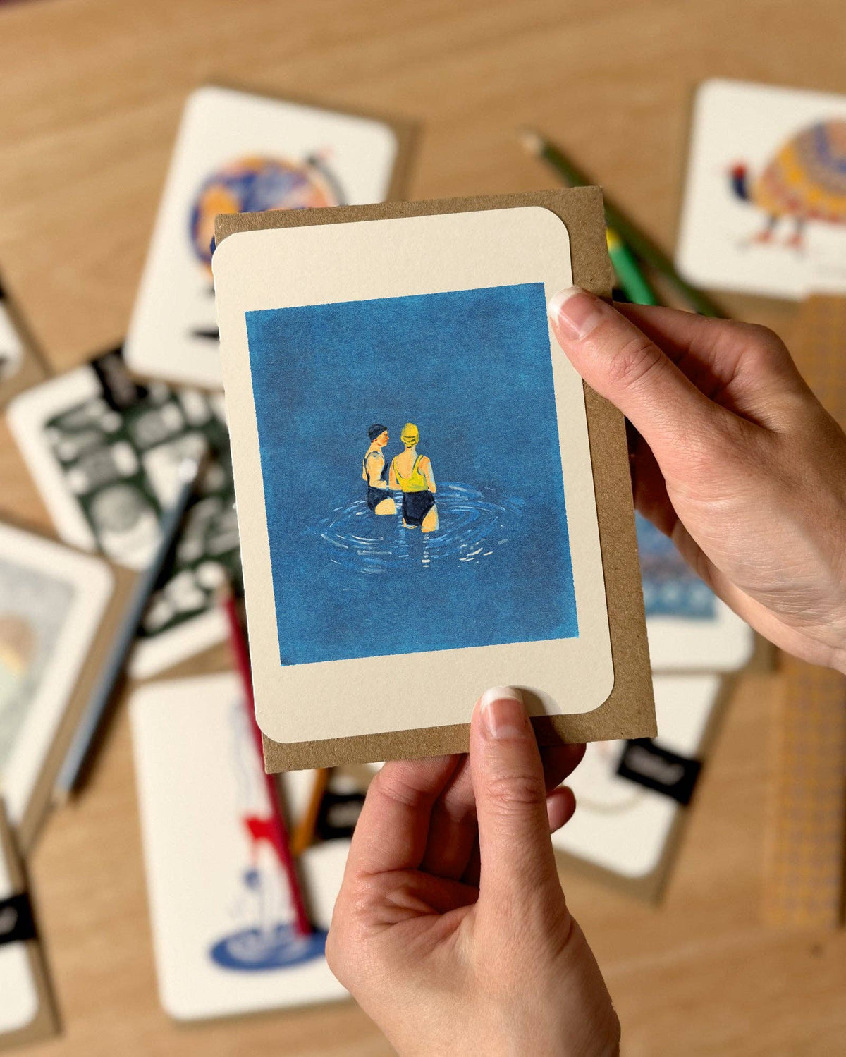 Swatch Wild Swimmers Greetings Card