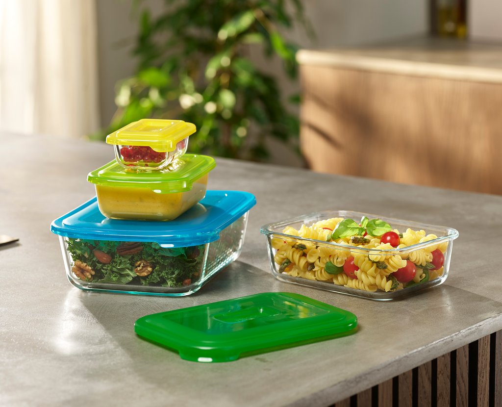 Nest™ Glass Multicolour Food Storage Set