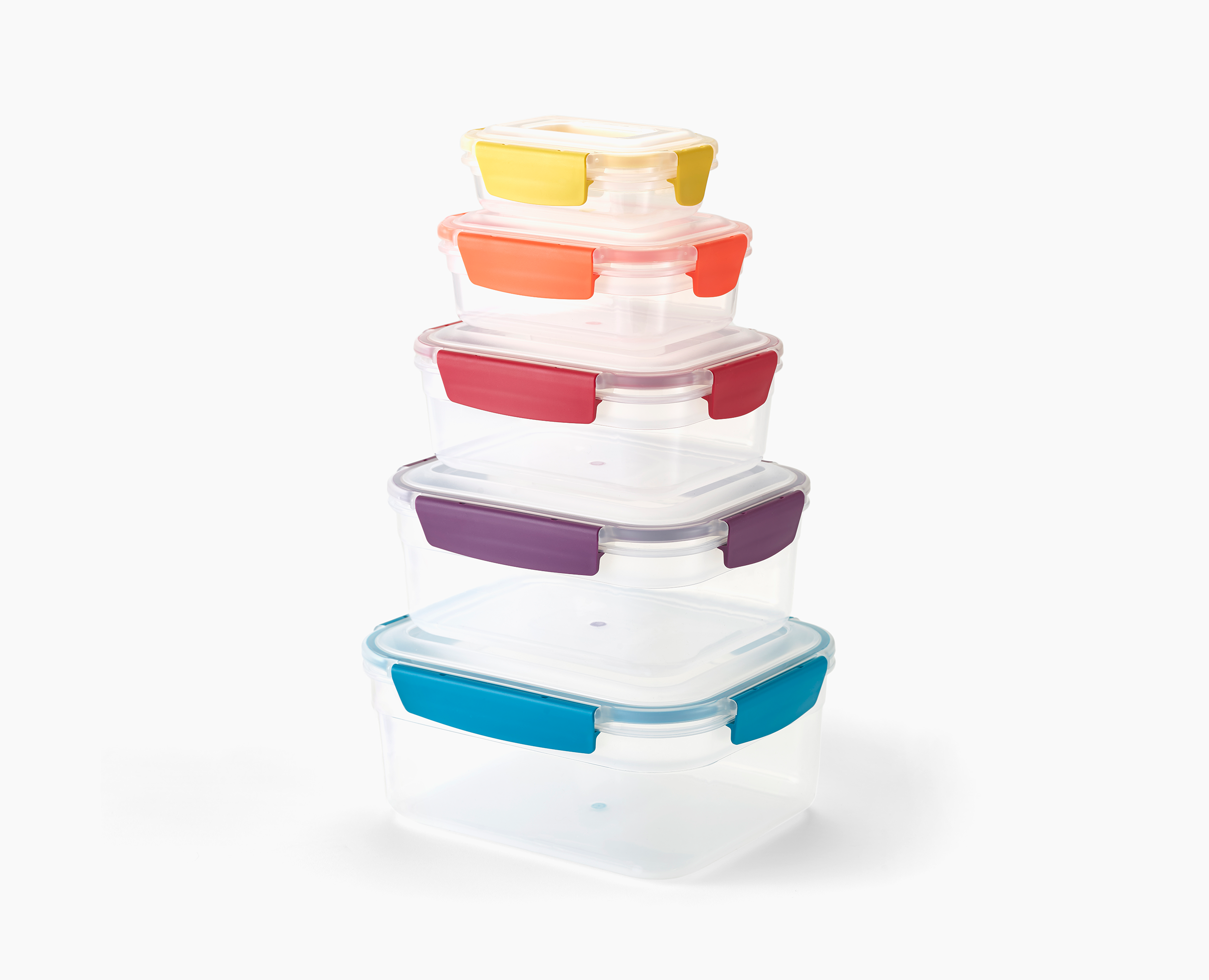 Nest™ Lock 5-piece Multicolour Food Container Set