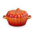 Le Creuset Halloween Stoneware Pumpkin Petite Round Casserole - Volcanic