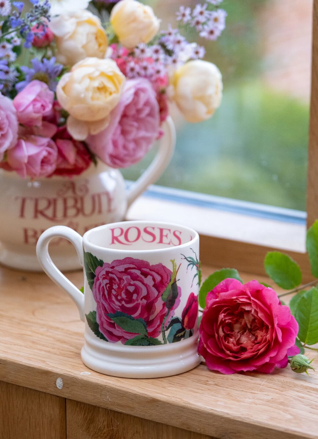 David Austin® Emma Bridgewater™ Rose 1/2 Pint Mug