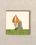 Walk & A Pint Greetings Card