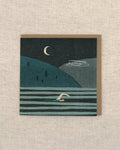 Night Swimming Greetings Card