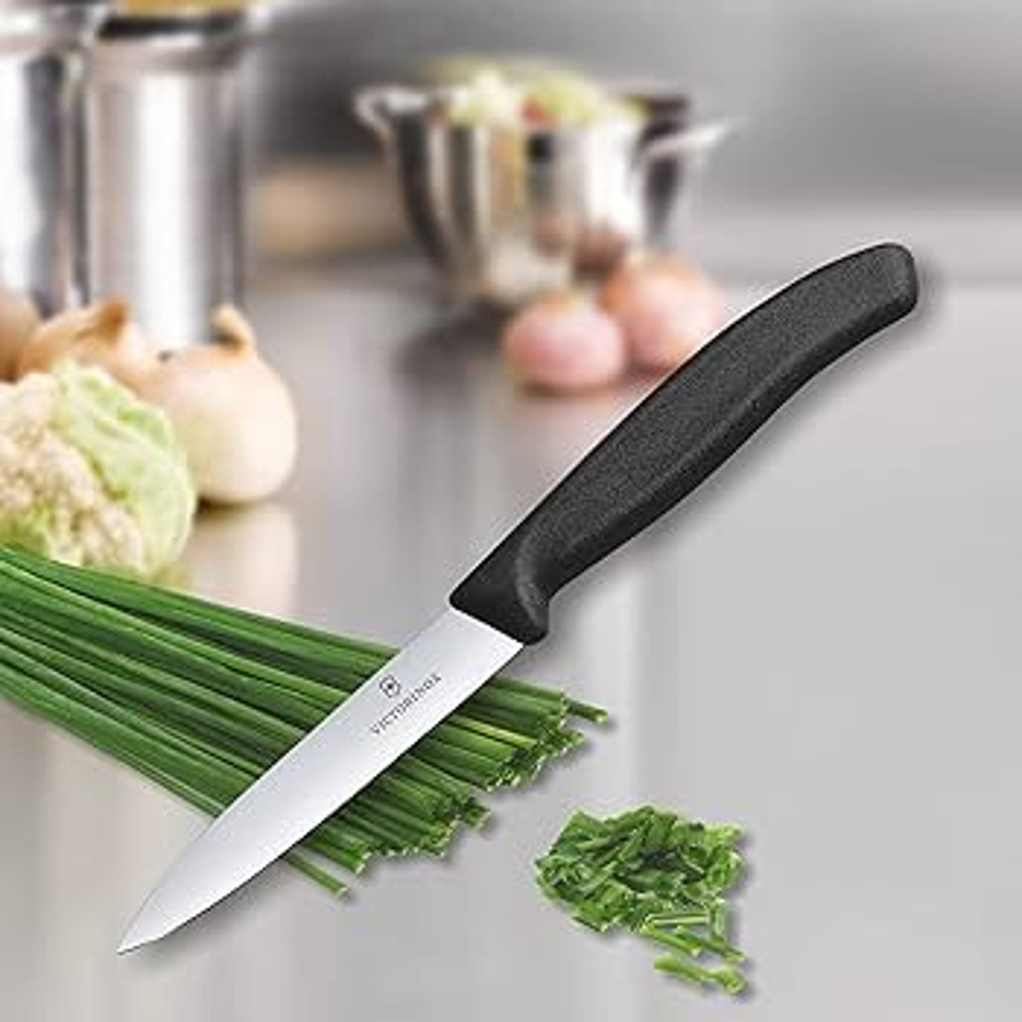 Victorinox Pointed Tip Paring Knife Black 8cm