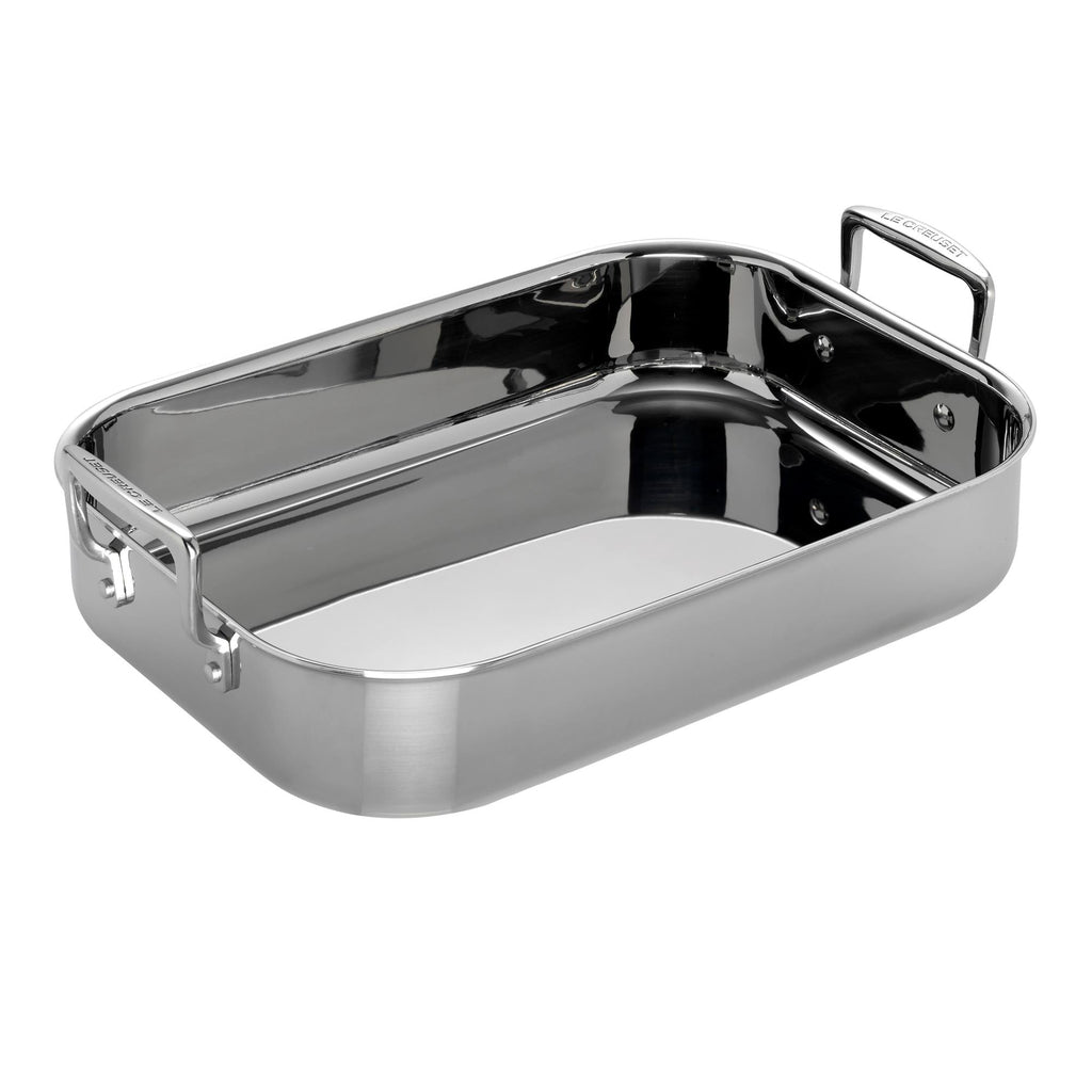 Le Creuset 3 - Ply Stainless Steel Rectangular Roaster 35cm