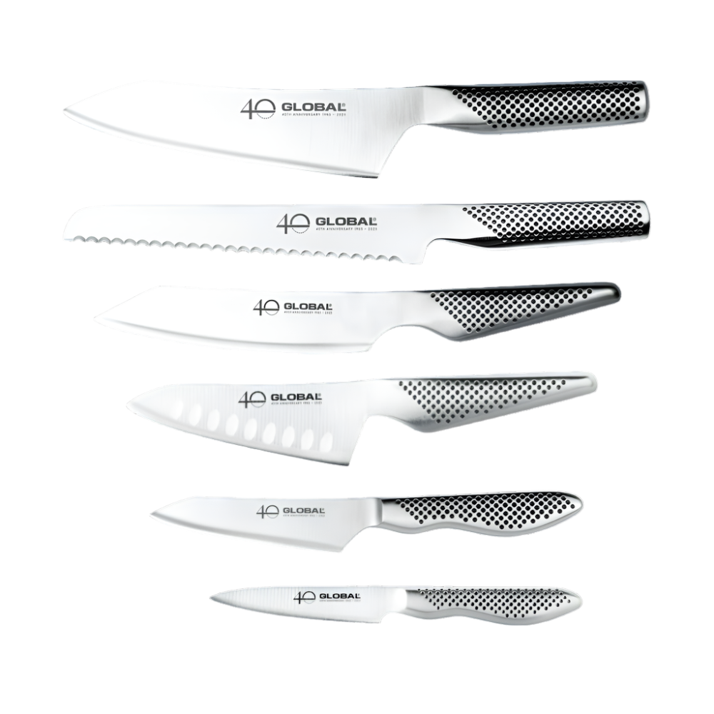 Global 40th Anniversary 7 Piece Knife Block Set: G-52AN7-A