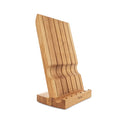 Angle Oak Knife Block in Plain White Box