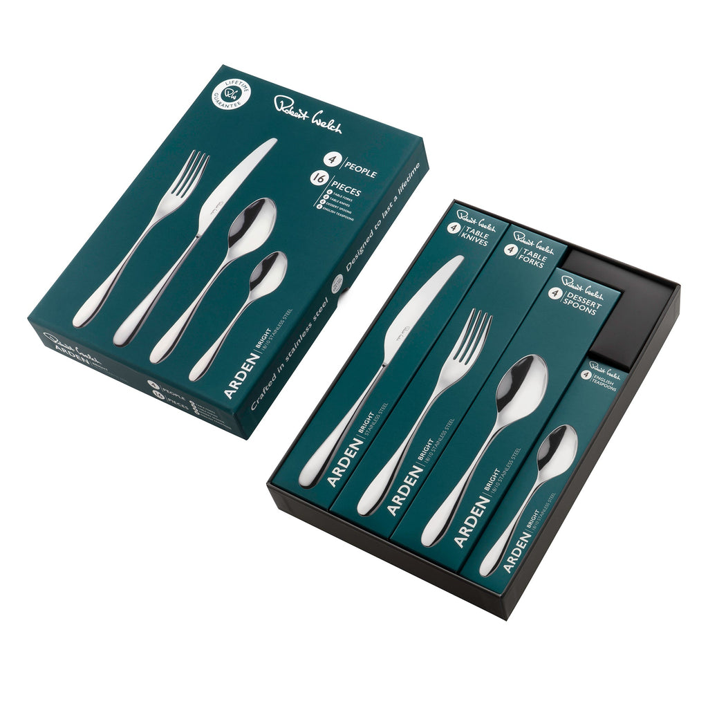 Robert Welch Arden Bright Cutlery Set, 16 Piece for 4 People
