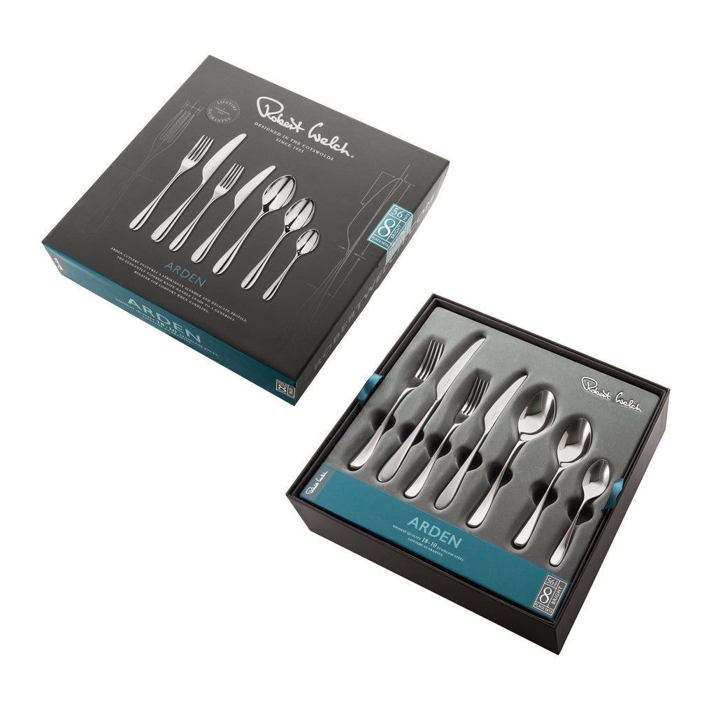 Arden Bright Cutlery Set, 56 Piece for 8 People