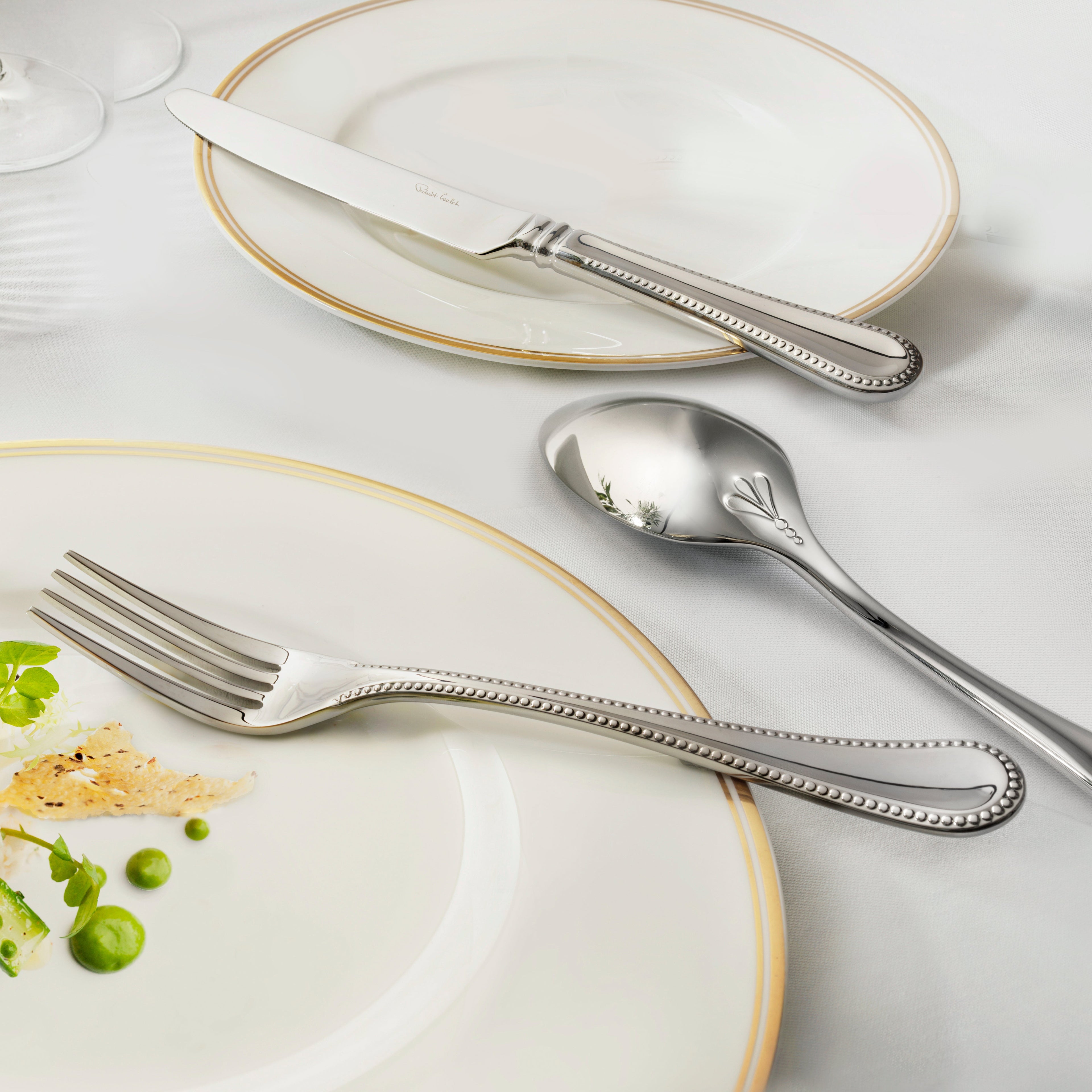 Armscote Bead Bright Cutlery Set, 42 Piece for 6 People