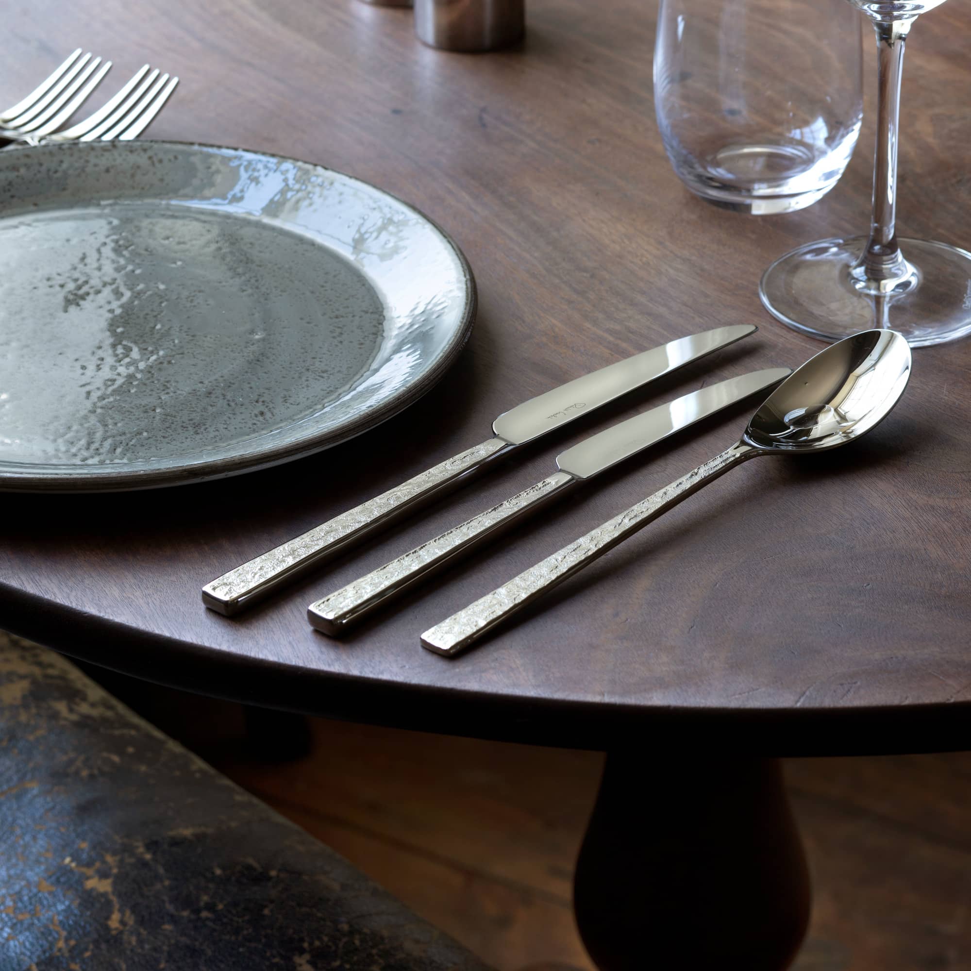 Blokley Slate Bright Cutlery Set, 24 Piece for 6 People