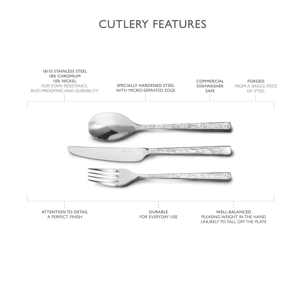 Blokley Slate Bright Cutlery Set, 24 Piece for 6 People