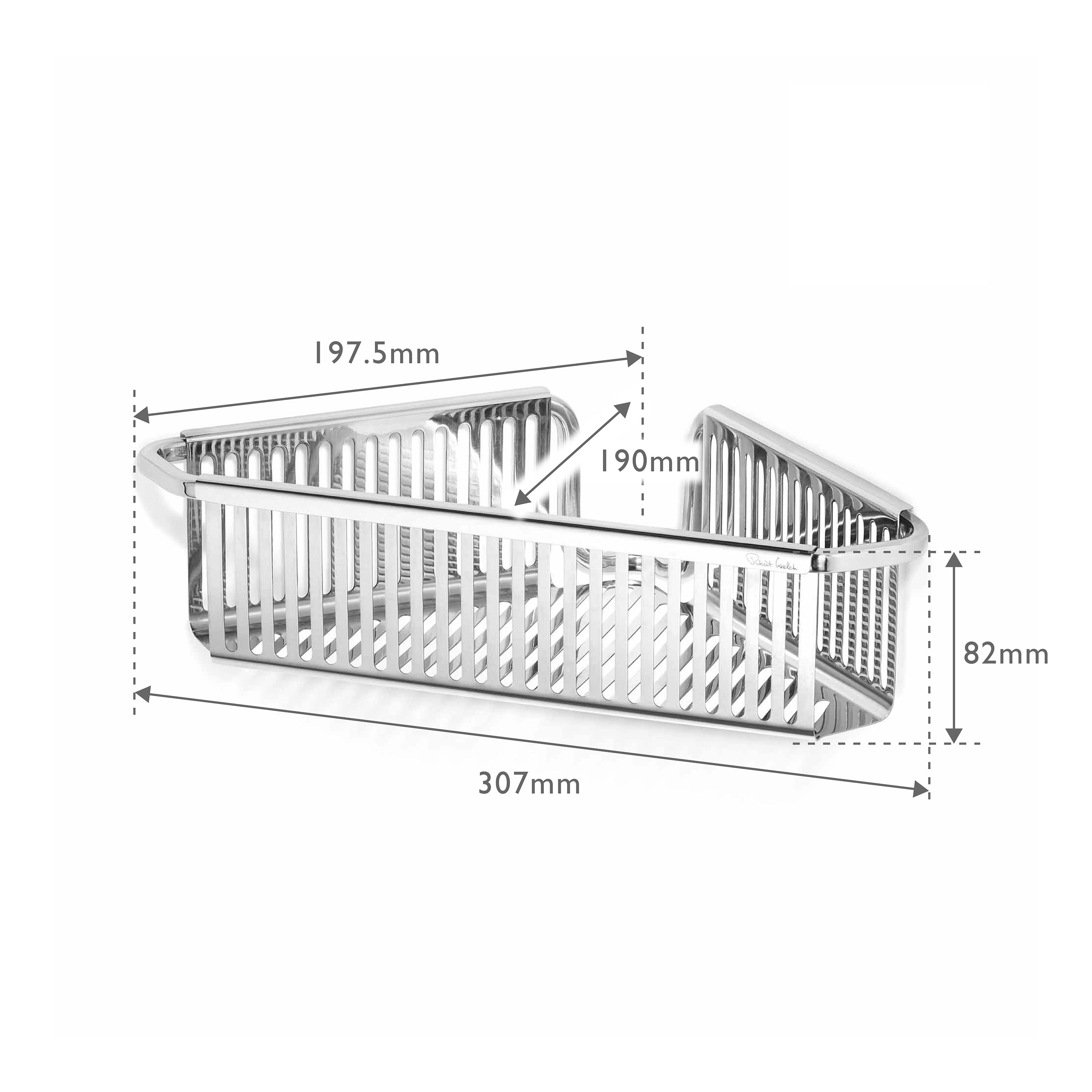 Robert Welch Burford Corner Shower Basket Single