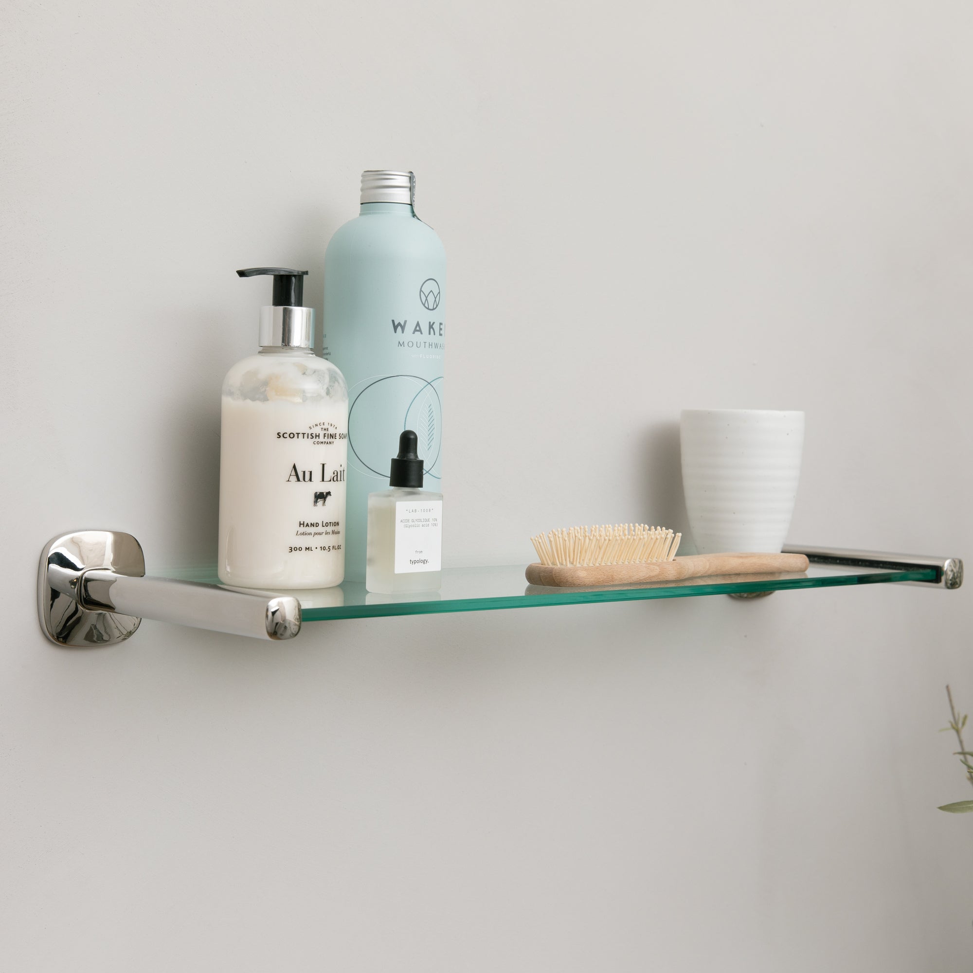 Robert Welch Burford Wall Mirror & Glass Shelf