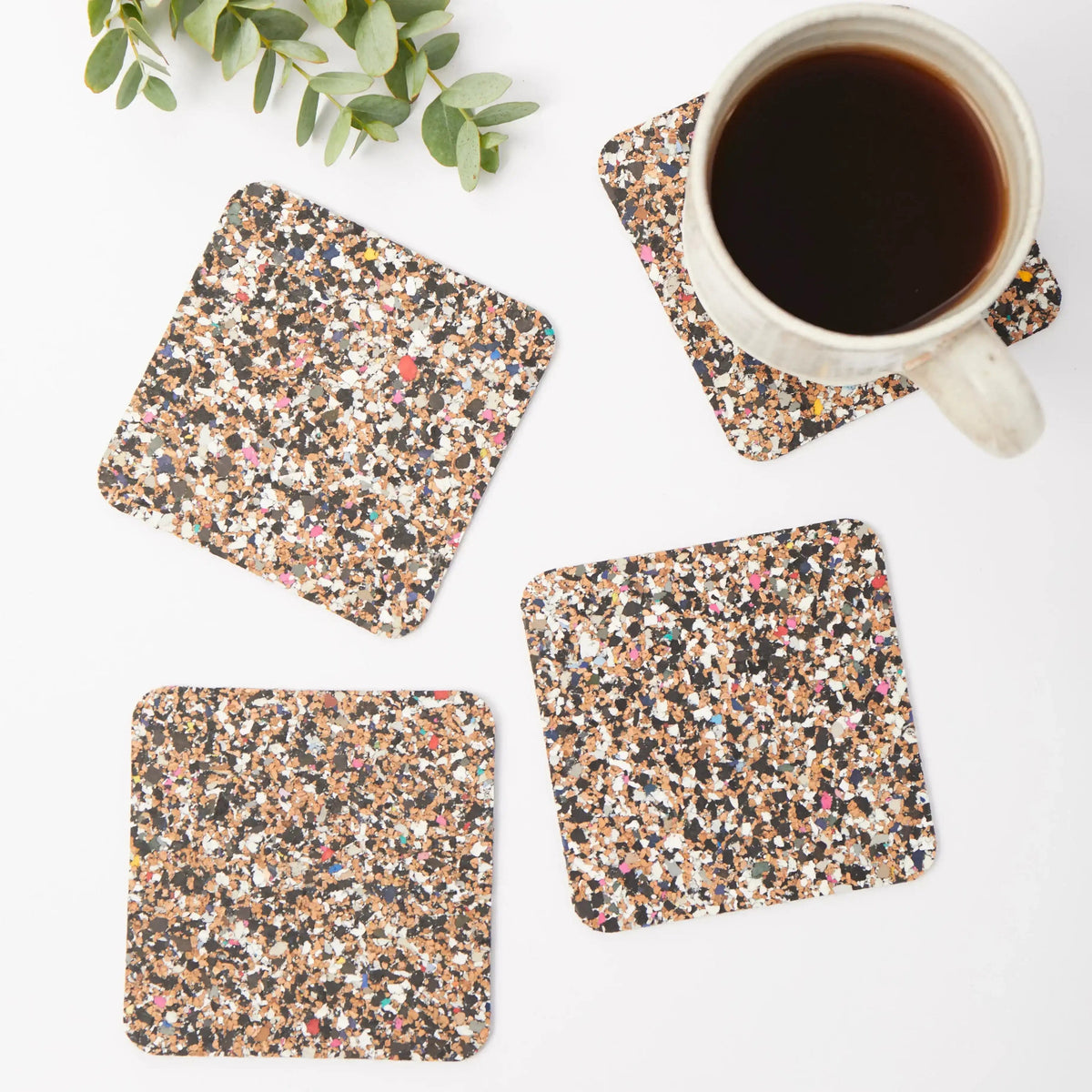 Beach Clean Rectangle Placemats and Coasters Bundle | Table Set of 4