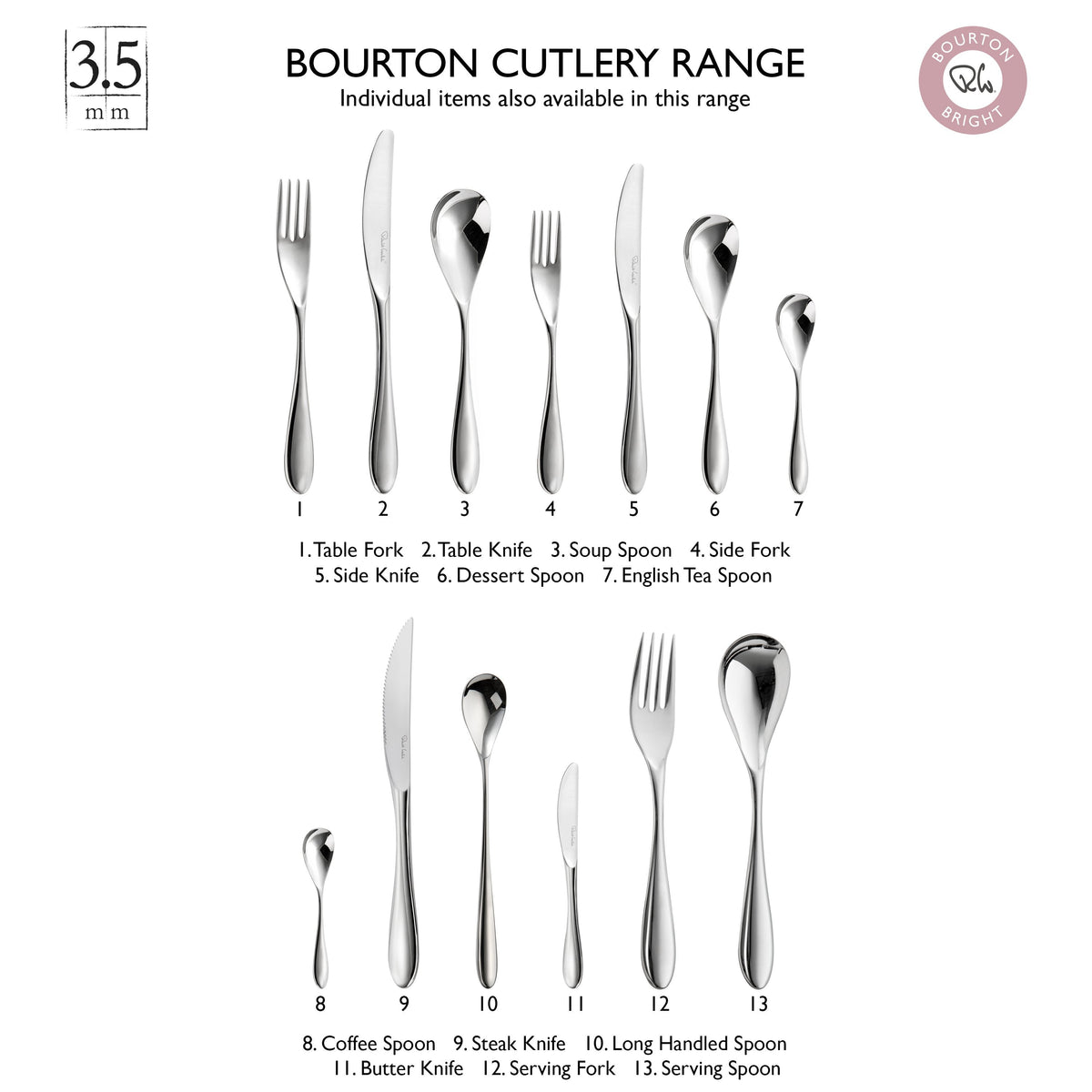 Bourton Bright Serving Set, 3 Piece