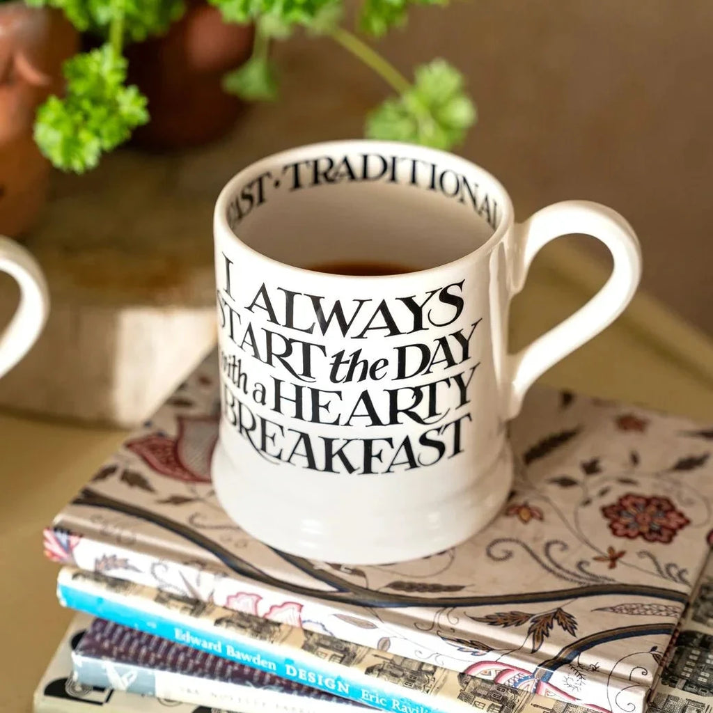 Emma Bridgewater Black Toast Breakfast Tea 1/2 Pint Mug