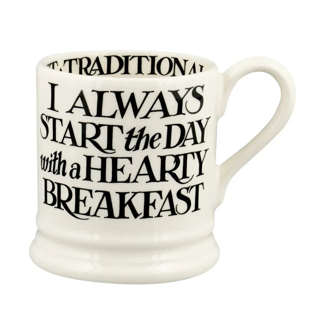 Emma Bridgewater Black Toast Breakfast Tea 1/2 Pint Mug