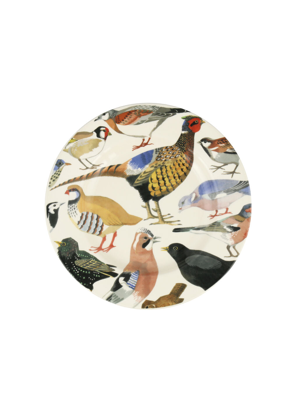 Emma Bridgewater British Birds Medium Dinner Plate, 8.5 Inch