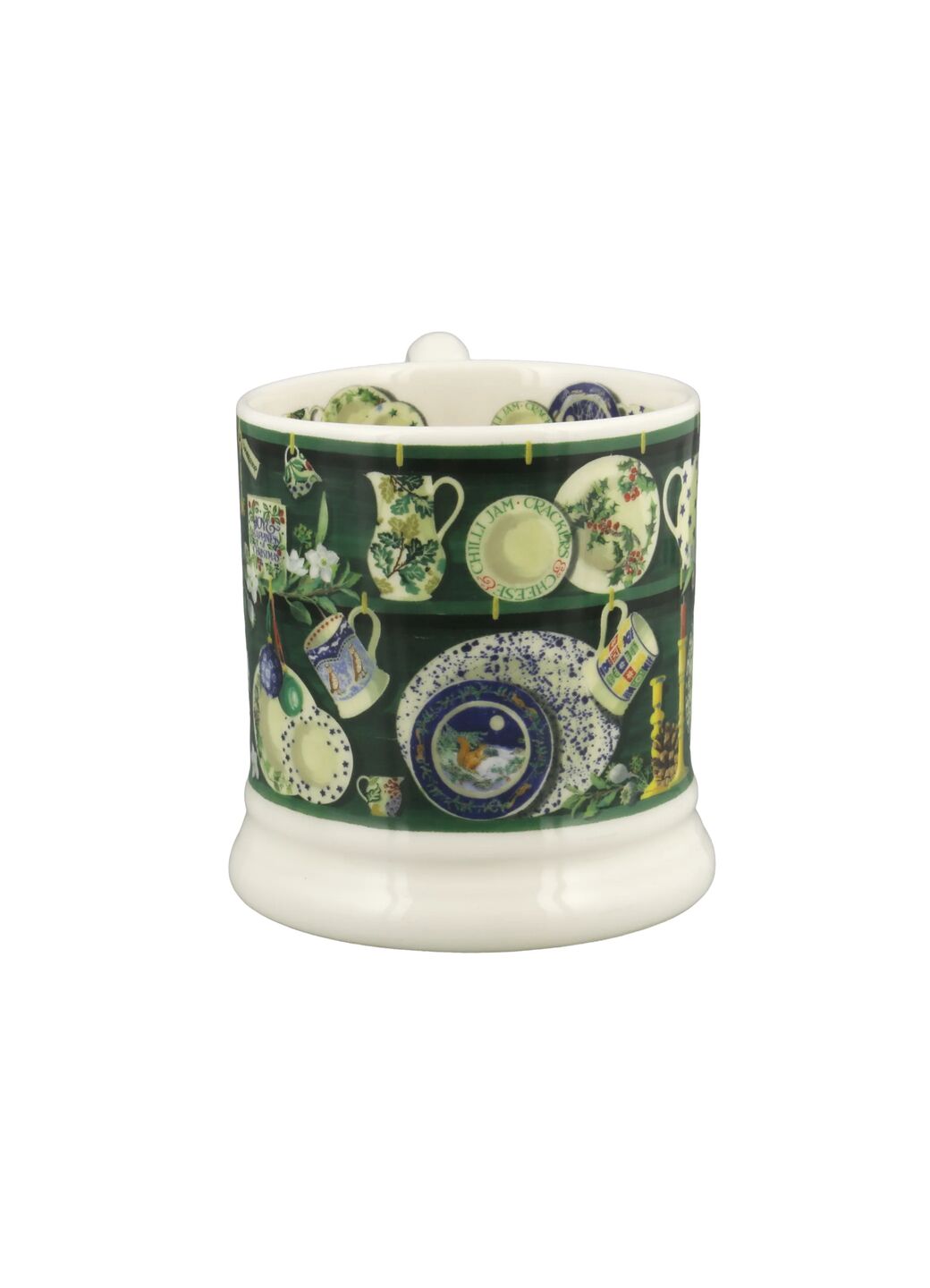 Green Christmas Dresser 1/2 Pint Mug