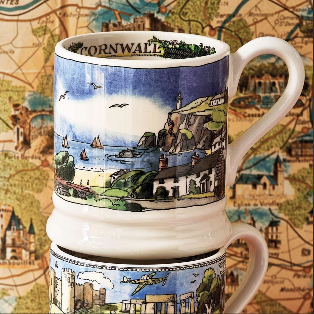 Emma Bridgewater Landscapes of Dreams Cornish Beaches 1/2pt mug