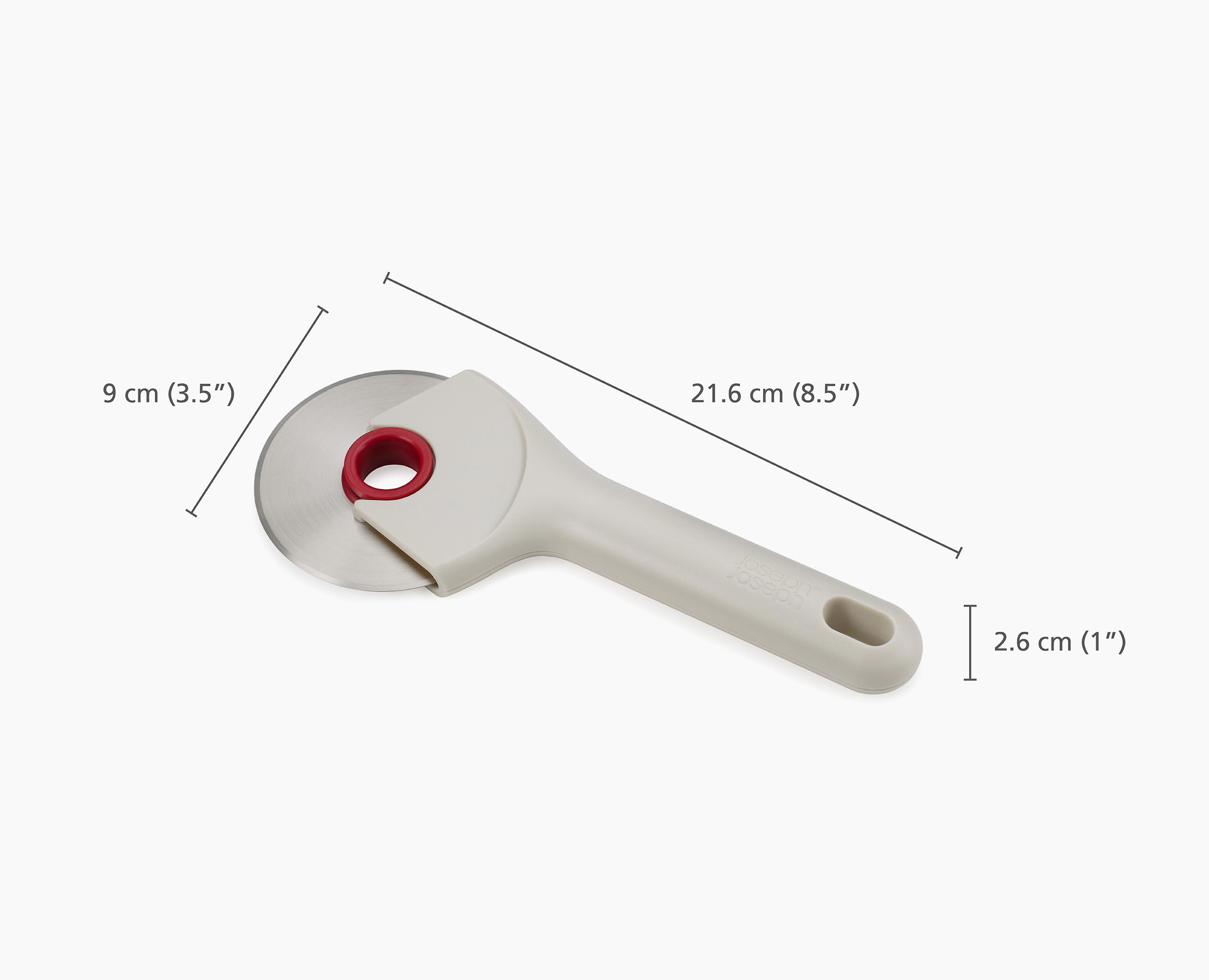 Ringo™ Easy-clean Red Pizza Cutter