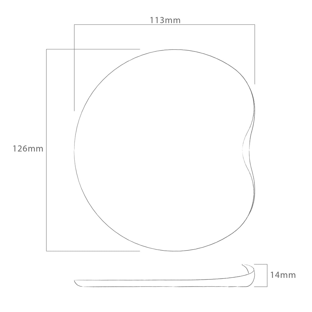 Drift Serving Tray, 12cm excluding Silicone Mat