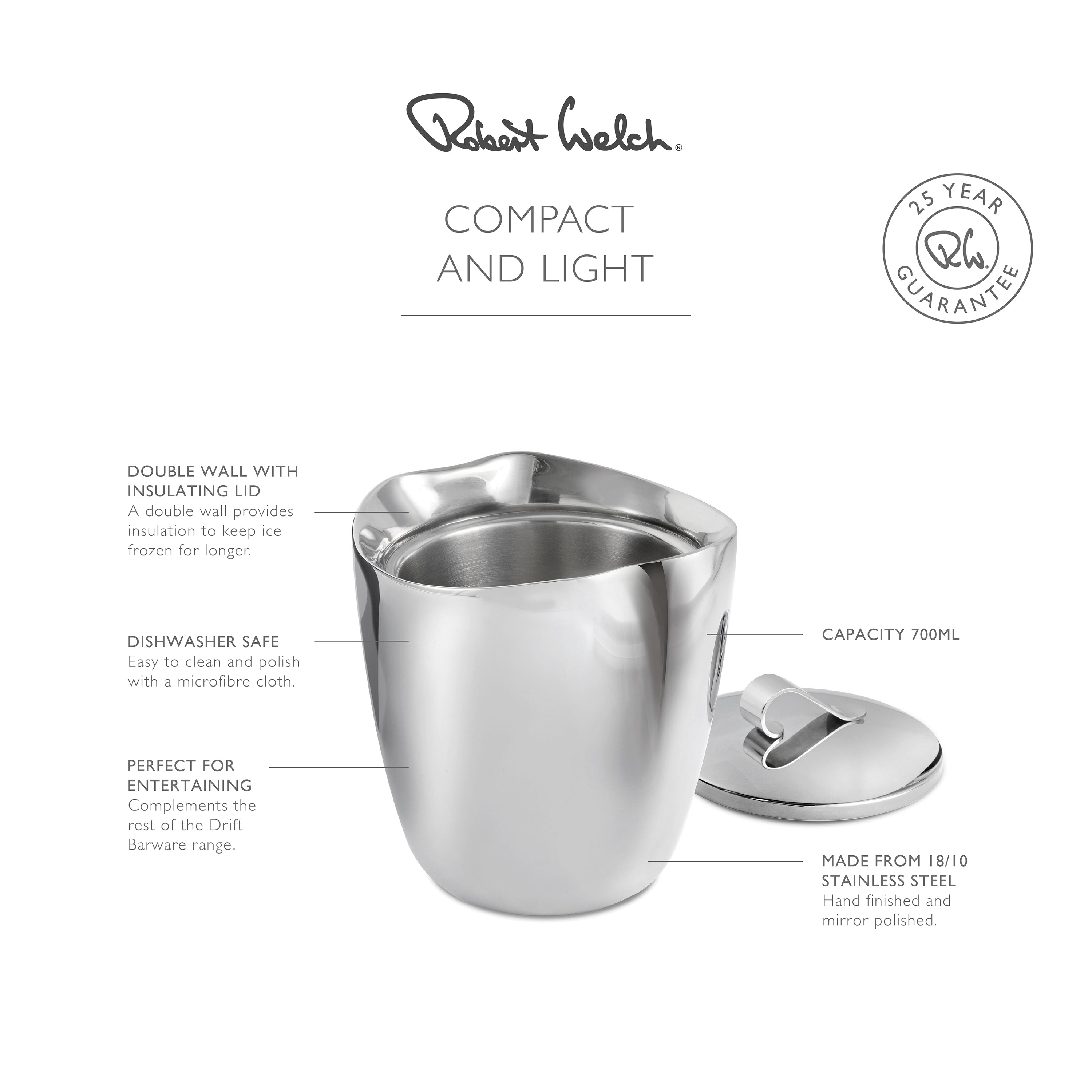 Drift Double Walled Ice Bucket