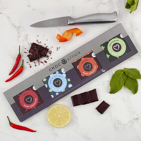 Choc Affair Signature Dark 30g Chocolate Bar Gift Set