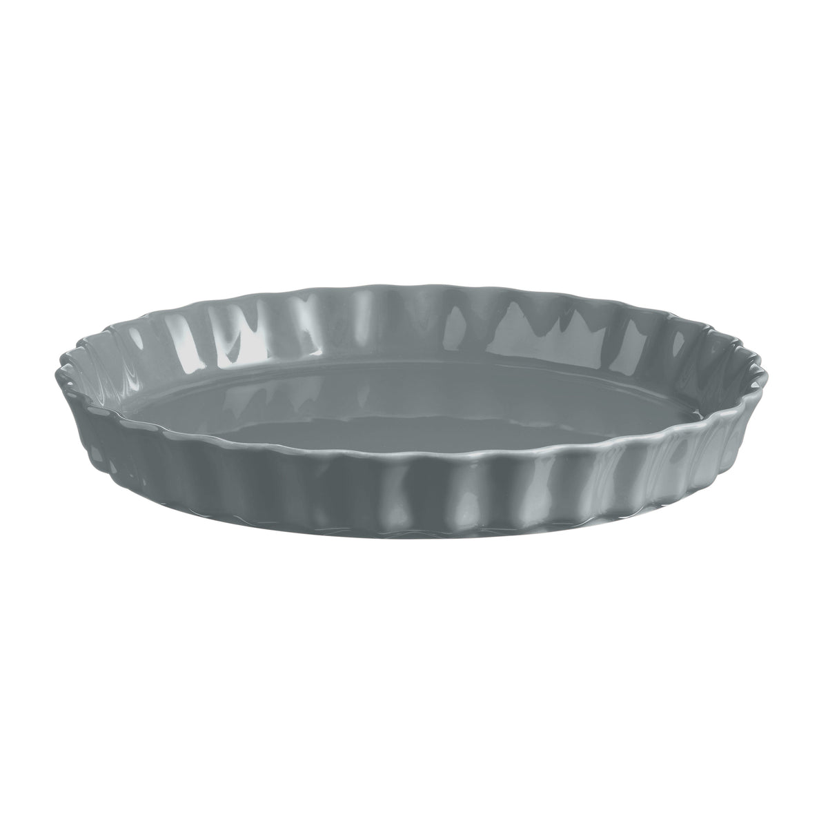 Emile Henry Tart Dish 31cm - Pearl Grey