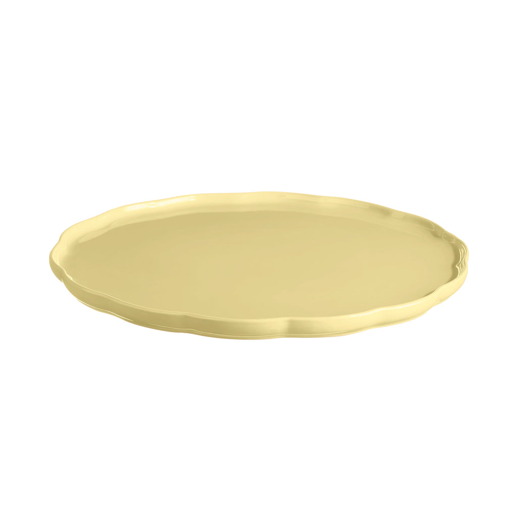 Emile Henry Madeleine Round Serving Plate - Vanilla